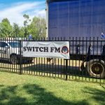 Switch FM - Mitchell 103.7FM Launch Australia Day 2023 Set up signage